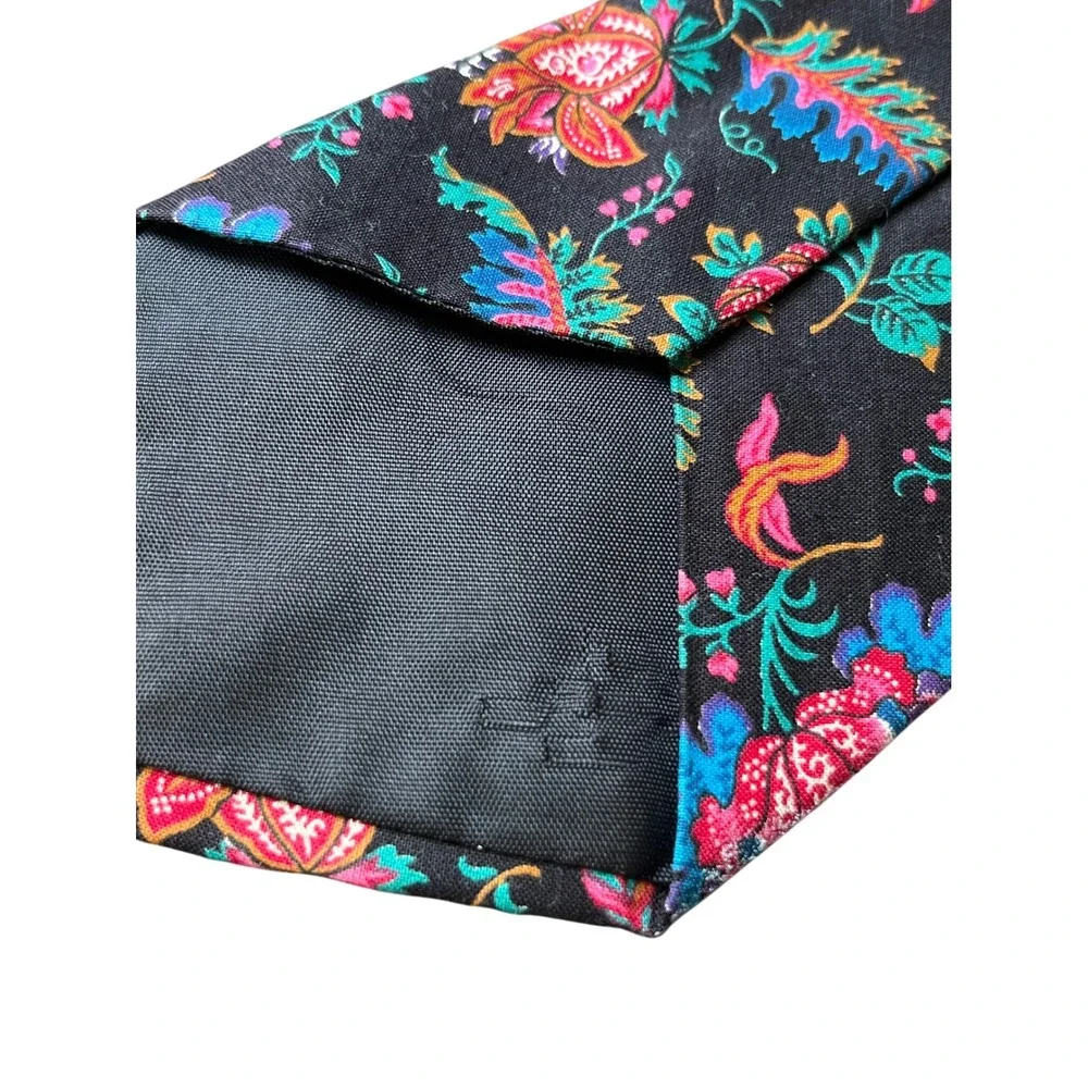 VTG LOT OF 2, Men's Neck Tie STRUCTURE BRAND Silk & Rayon FLORAL & ABSTRACT